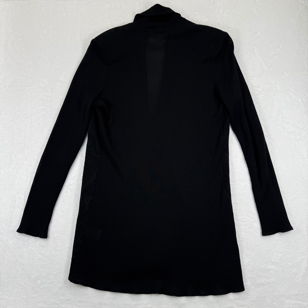 Misook Black Knit Blazer Style Cardigan Jacket Womens Large - Picture 8 of 9